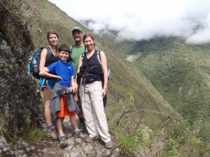 Along the Inca trail.